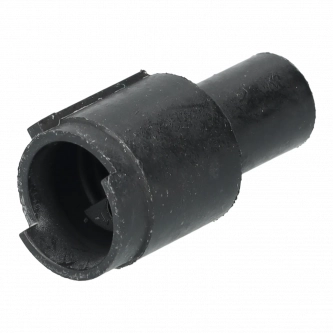Circular connector, cable mount socket, 3 contacts, rubber body