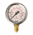 Wika pressure gauge with bottom connection G 1/4"; 0-10 bar; NS 63mm; Model 213.53