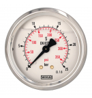 Wika pressure gauge with rear connection G 1/4"; 0-25 bar; NS 63mm; Model 213.53