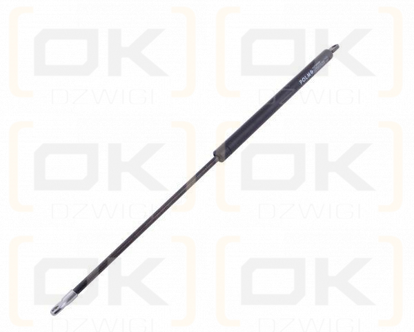Siłownik szyby przedniej tylnej L max. 552mm 1427130M92P MASSEY FERGUSON POLMO