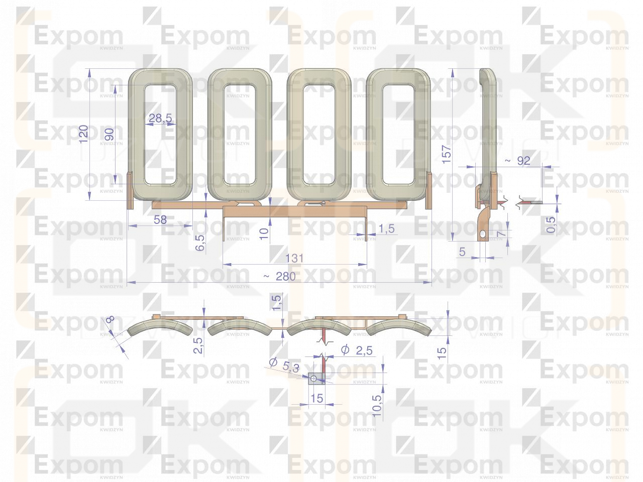 Uzwojenie. cewka stojanu 8541200. 151120 R10. R11 EXPOM KWIDZYN eu