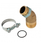 Binotto suction port 45° G 1 1/2" x T50mm band (60-63mm)