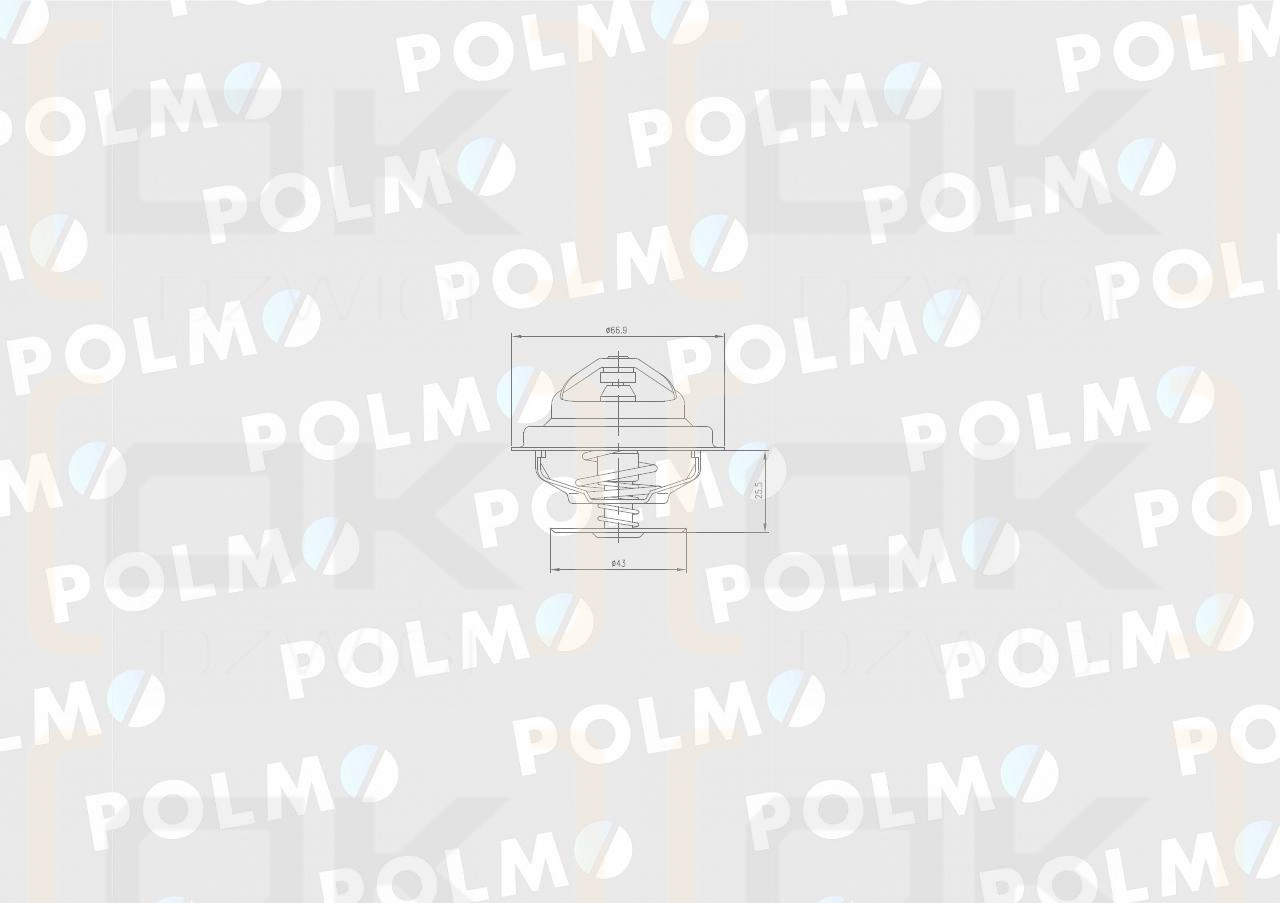 Termostat 162000060702 Case POLMO