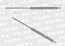 Siłownik szyby tylnej L max. 471mm 1971235C1P CASE IH POLMO