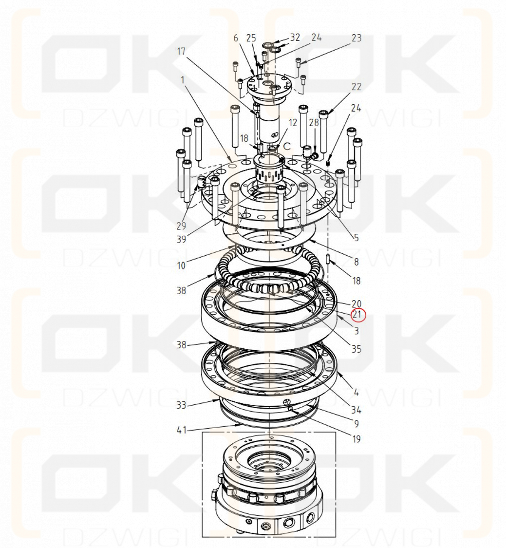 Dystans rotatora Thumm 615H