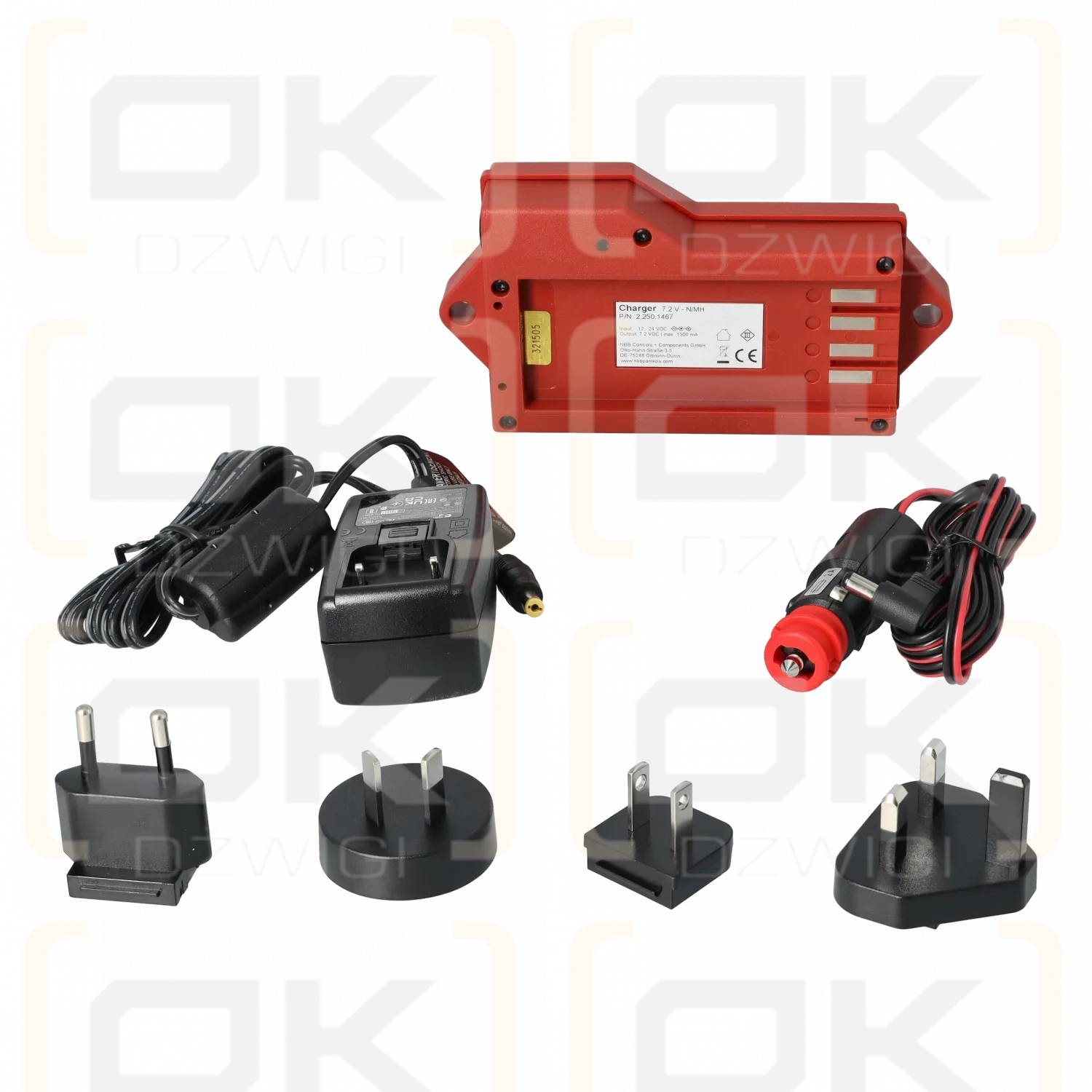 Ładowarka NBB NANO/HIAB HiDrive 4000, 100-240VAC lub 12-24VDC do baterii 9847669