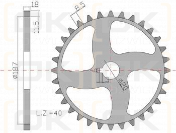 Koło Z-40 Kos