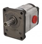 Motorreductor bidireccional con soporte de rodamientos.