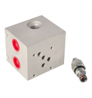 1-секционный клапанный блок с перепускным клапаном