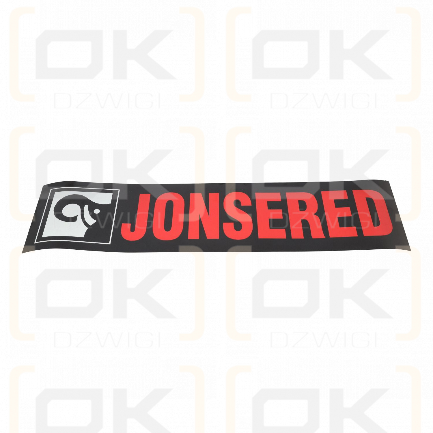 Adhesivo con el logo de Jonsered 650x150