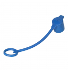 Parker Tema T 1/4" Quick Connector Cover Plug Socket; Blue