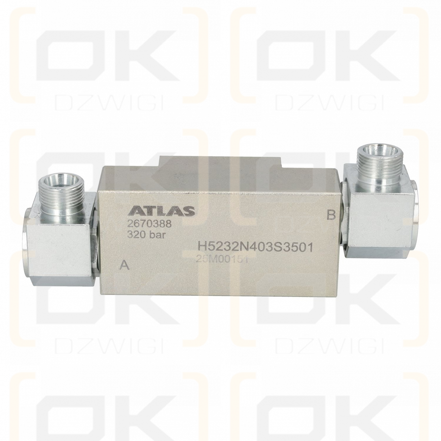 Удлинительный цилиндровый замок Atlas LHV 320/320бар M22x1,5-14S