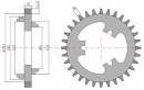 Koło zębate średnie Siewnik Poznaniak