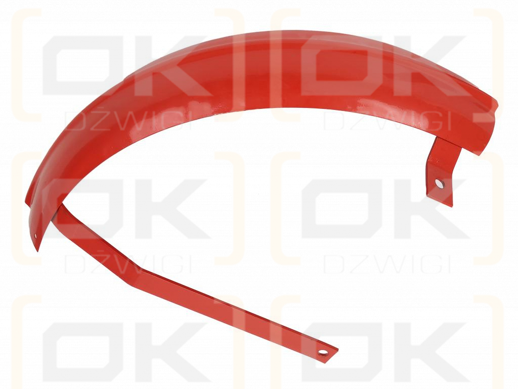 Left front fender, metal, powder coated red, MF3 Ursus 2812 3512 MF 235 255
