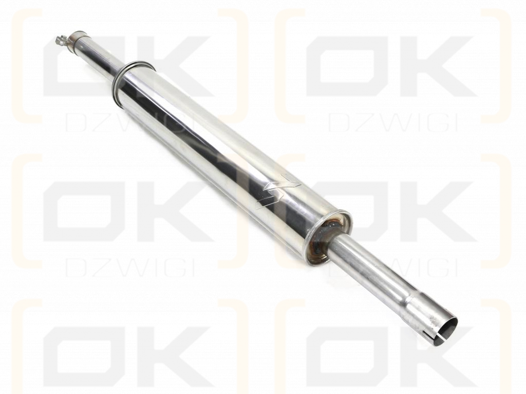 Tłumik 1128mm 3029104M1 4.8kg MF3 C-3603P (prosty) INOX WARYŃSKI
