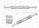 Tłumik 1128mm 3029104M1 4.8kg MF3 C-3603P (prosty) INOX WARYŃSKI