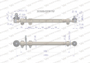Drążek kierowniczy 435mm 3058843R91 WARYŃSKI