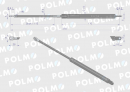 Siłownik drzwi L max. 318mm 65415026 MASSEY FERGUSON POLMO
