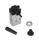 Válvula neumática Camozzi 3/2 NC; G 1/8 "; biestable; operación manual