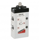 Válvula neumática Camozzi 3/2 NC; G 1/8 "; control mecánico