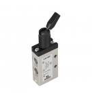 Válvula neumática Camozzi 3/2 NC; G 1/8 "; biestable; operación manual