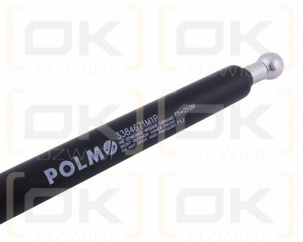 Siłownik szyby tylnej L max. 500mm 3384671M1P MASSEY FERGUSON LANDINI POLMO