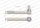 Przegub kierowniczy 264mm- M24x1,5 3426276M1 WARYŃSKI