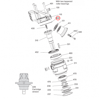 Parker F12-030 Shim-Satz