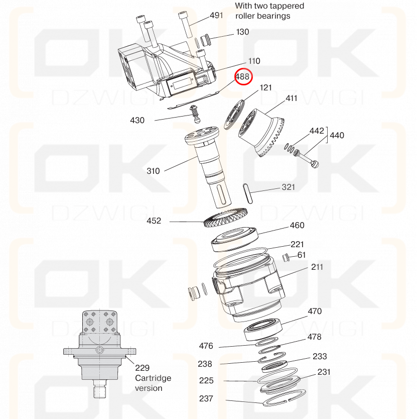Zestaw podkładek Parker F12-080 F12-090