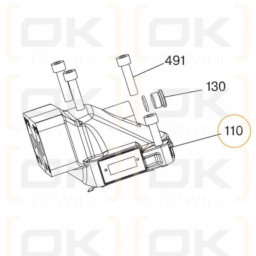 Крышка Parker F10, F12 типа F