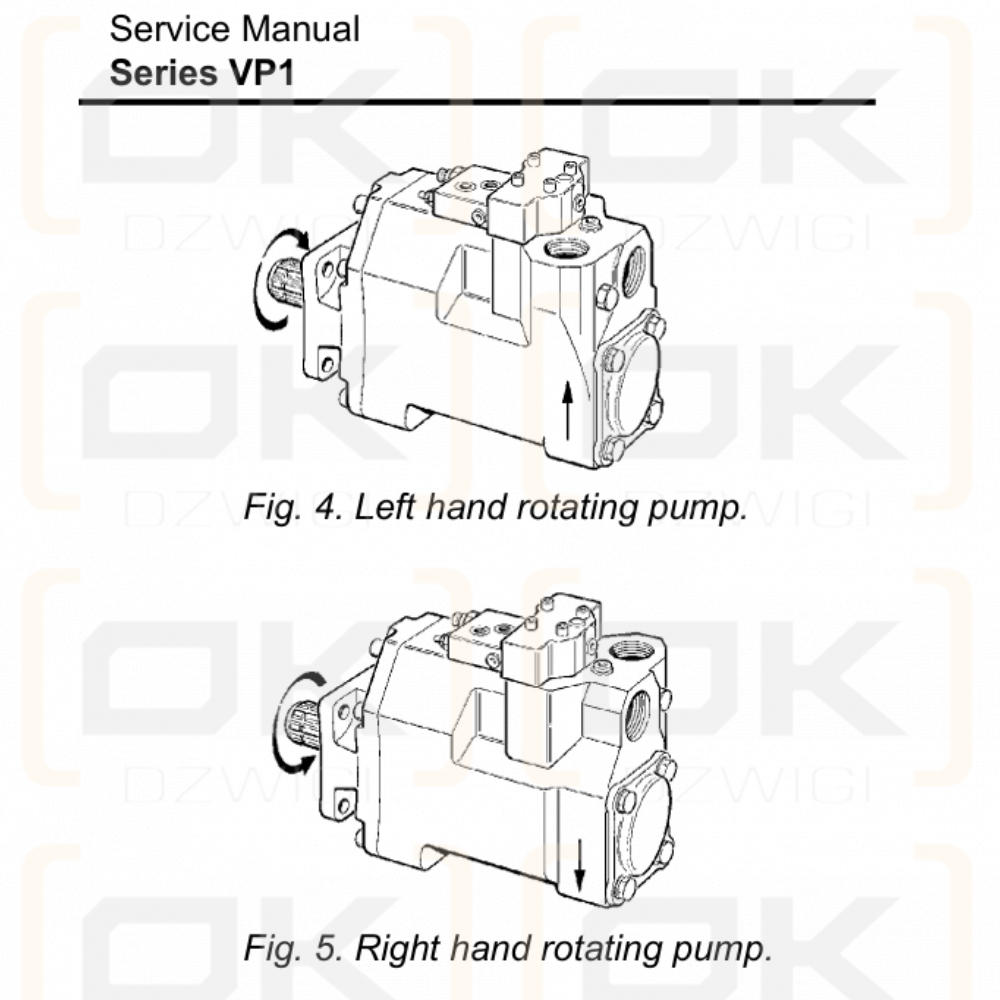 Parker VP1-060-RG-ZN-Z-000-350/25 No Paint pump