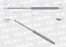 Siłownik maski L max. 385mm 65415046 MASSEY FERGUSON POLMO