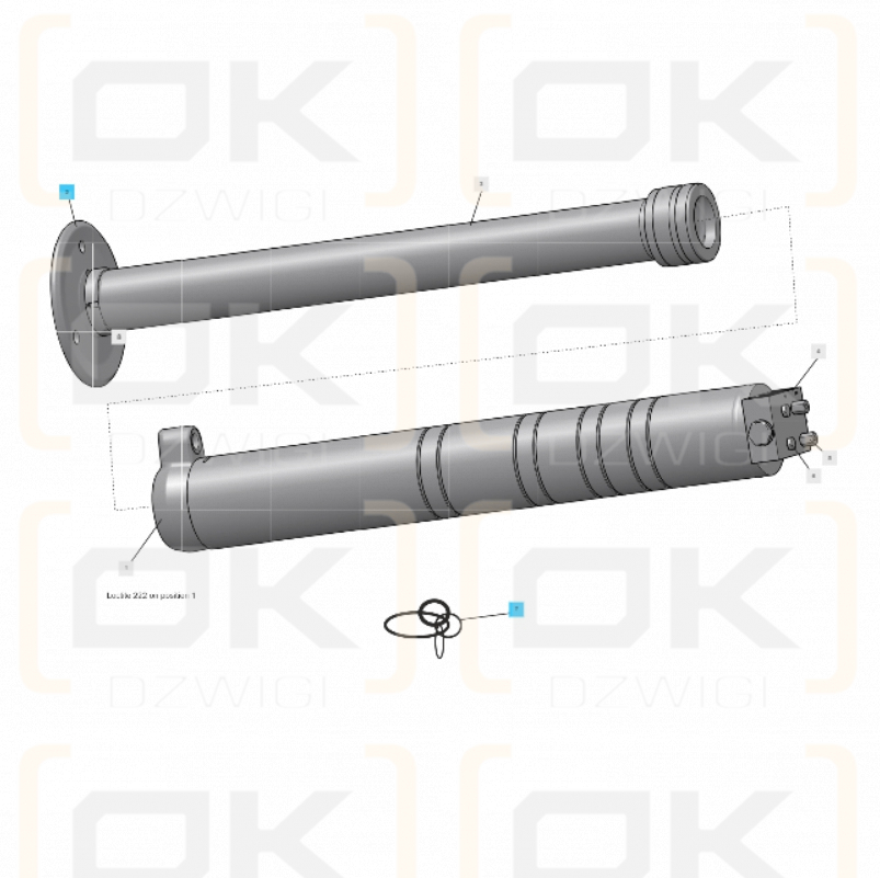 Hiab/Effer support cylinder lock