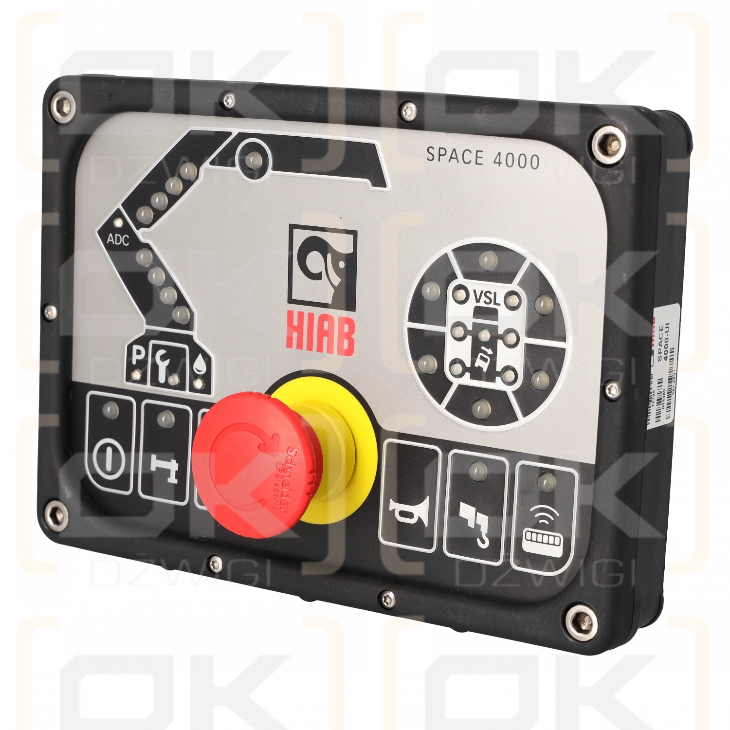 Panel frontal de Hiab Space 4000-UI