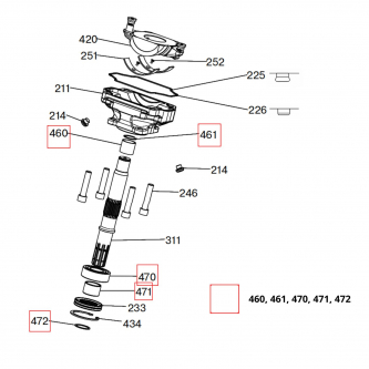 Parker VP1-095/110/130 Bearing Set