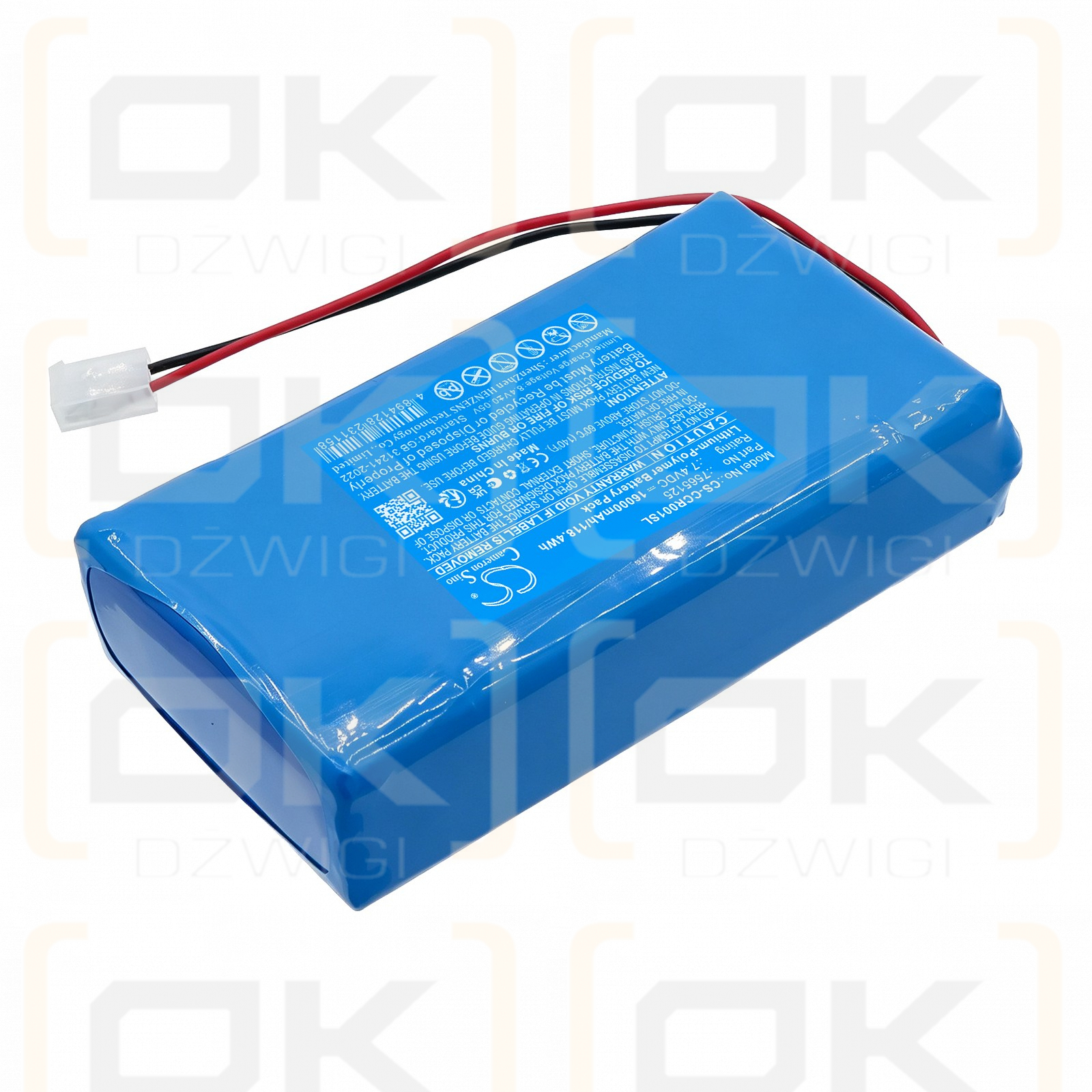 Batería de repuesto para Cobra Command Center / 7565125 16000 mAh Li-Polymer 7.4 V (Cameron Sino)