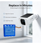 Batería de repuesto para Eufy SoloCam S40 Solar / INR18650F1L 13600mAh Li-ion 3.7V (Cameron Sino)