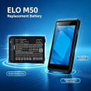 Batería de repuesto para ELO M50 / E864455, 4000 mAh, polímero de litio, 3,8 V (Cameron Sino)