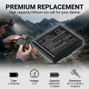 Ersatzakku für Fenix ​​HP16R / ARB-LP3000 2800 mAh Li-Polymer 3,7 V (Cameron Sino)