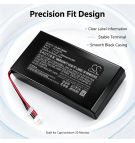 Batería de repuesto para monitor Medtronic Capnostream 20P / BP01000, 4500 mAh, iones de litio, 14,4 V (Cameron Sino)