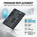 Ersatzakku für Point Mobile TR45 / TR54-BTSC 8000 mAh Li-Polymer 3,85 V (Cameron Sino)