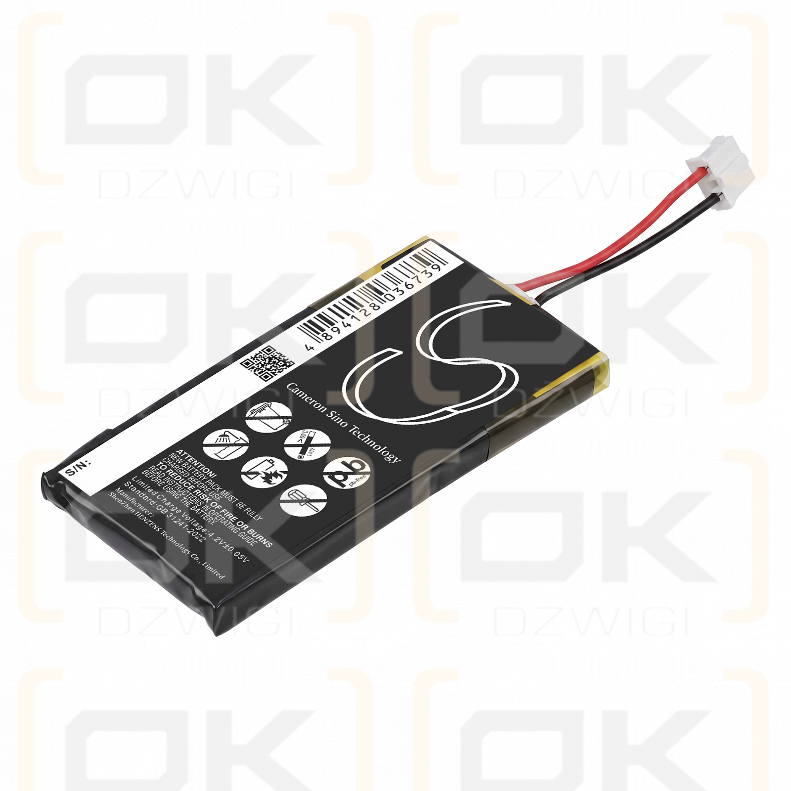 Batería de repuesto para Philips Pronto TSU9400 / PB9400, 1700 mAh, polímero de litio, 3,7 V (Cameron Sino)