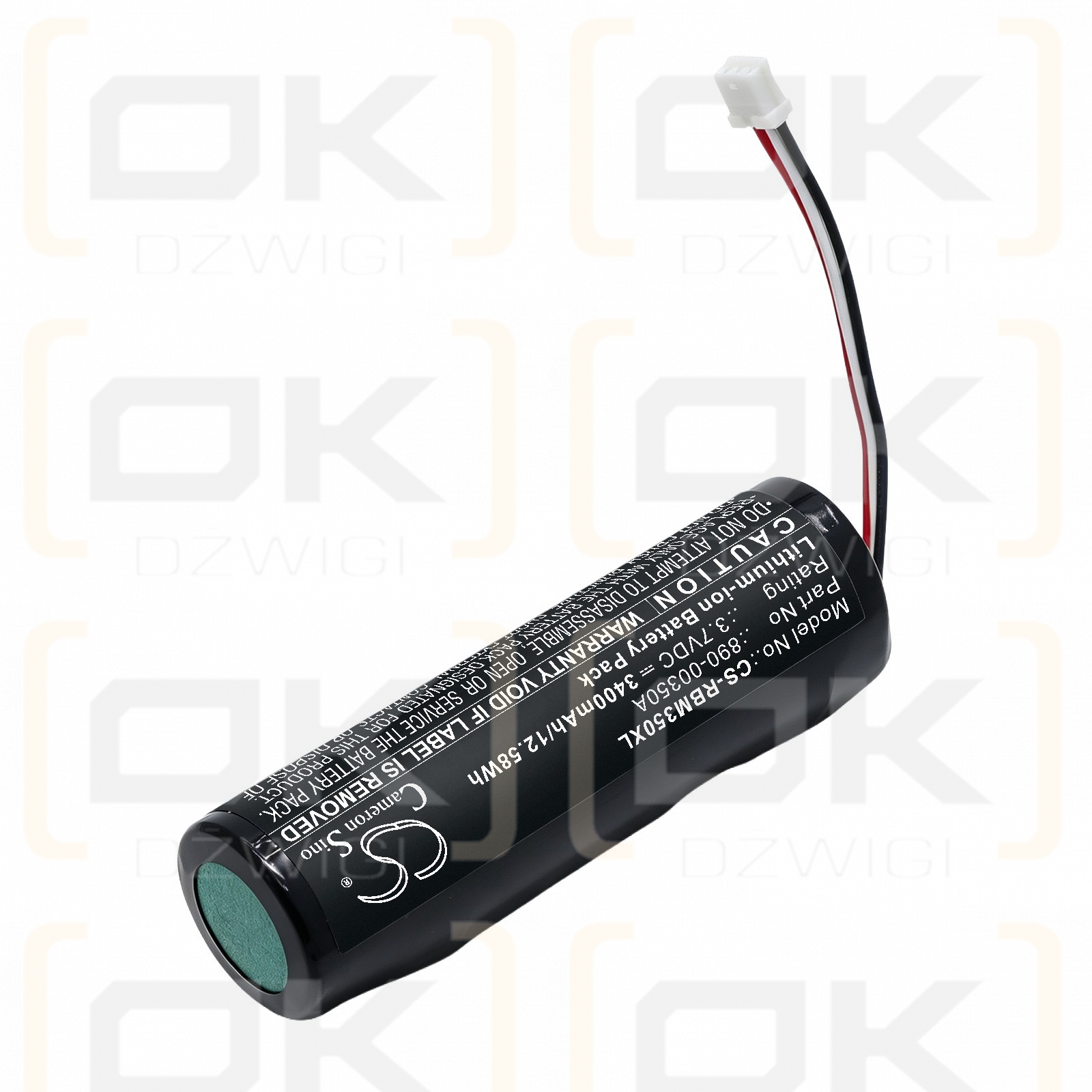 Replacement Battery for Ray-ban Meta Wayfarer Charging Case / 890-00350A 3400 mAh Li-ion 3.7 V (Cameron Sino)