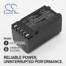 Replacement Battery for Toshiba B-EP2DL / B-EP804-BT-QM-R 2400 mAh Li-ion 14.8 V (Cameron Sino)