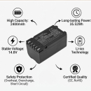 Replacement Battery for Toshiba B-EP2DL / B-EP804-BT-QM-R 2400 mAh Li-ion 14.8 V (Cameron Sino)