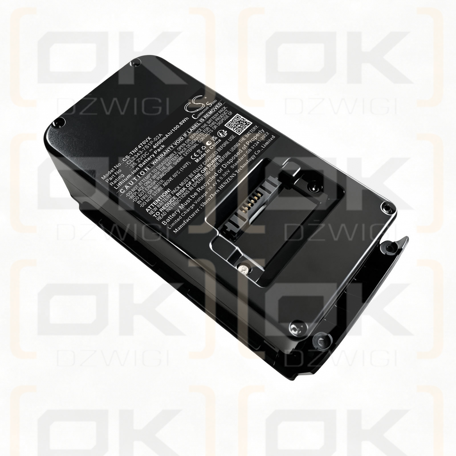 Bateria zamienna do Tineco  FW2B0100US / CL2343-7S1P-02A 4000 mAh Li-ion 25.2 V (Cameron Sino)