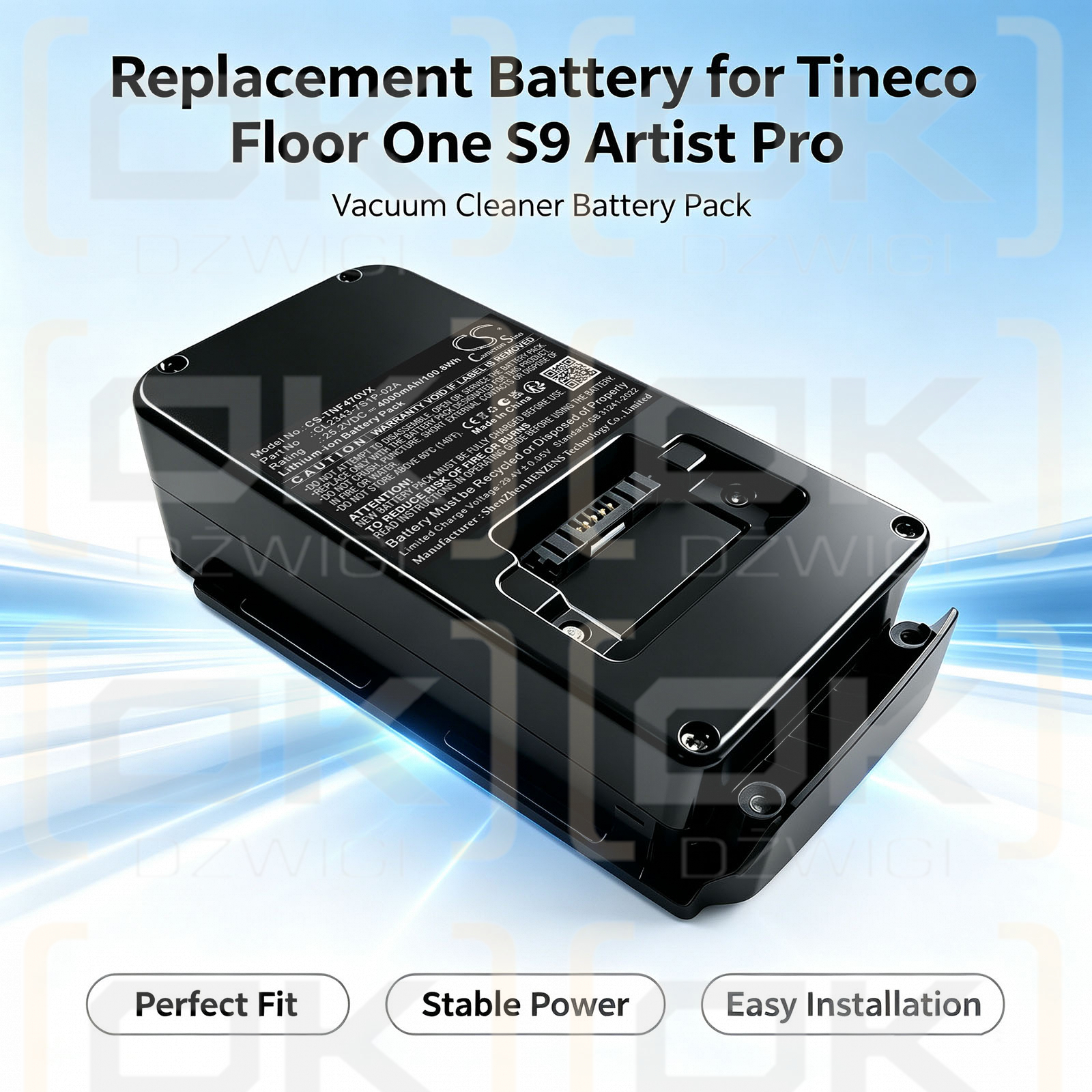 Bateria zamienna do Tineco  FW2B0100US / CL2343-7S1P-02A 4000 mAh Li-ion 25.2 V (Cameron Sino)