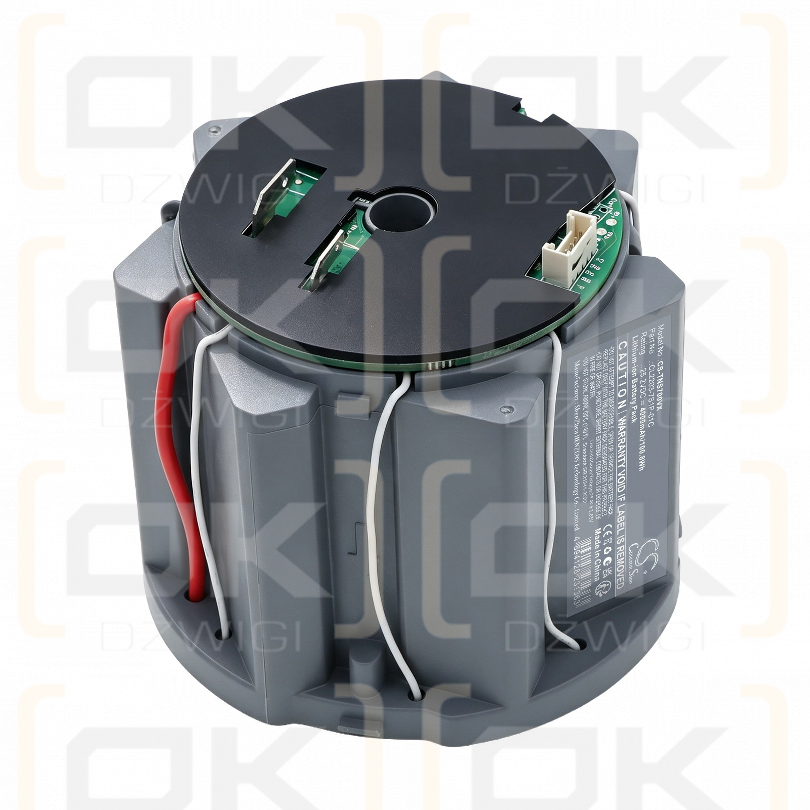 Batería de repuesto para Tineco Floor One S7 Stretch Steam / CL2203-7S1P-01C 4000mAh Li-ion 25.2V (Cameron Sino)