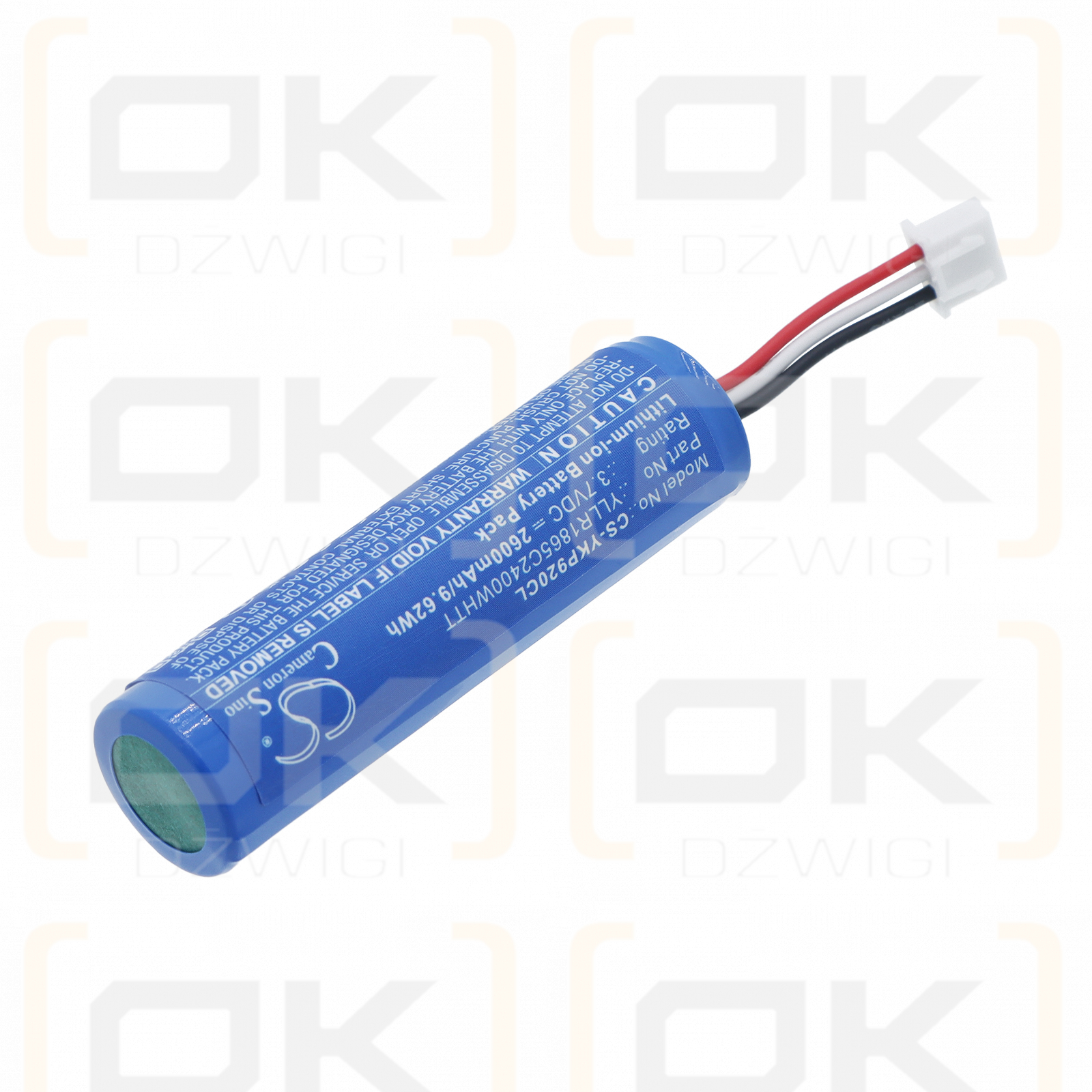 Ersatzakku für Yealink SP92USBC/A / YLLR1865C2400WHTT 2600 mAh Li-Ion 3,7 V (Cameron Sino)