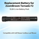 Replacement Battery for ZoomBroom Golf Breeze / ZOOMBROOM-3S1P 3000mAh Li-ion 10.8V (Cameron Sino)